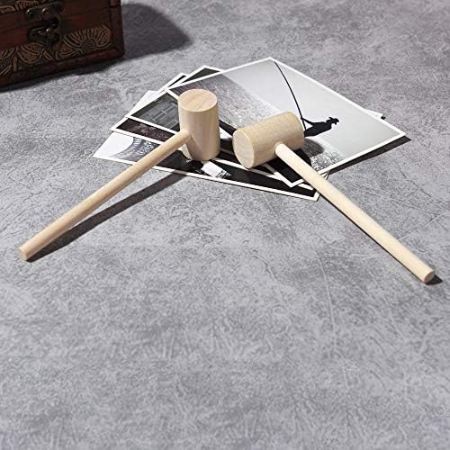 TDOCK 18 Pieces Mini Wooden Hammers Gavel Toy for Kids, Natural Wood Crab Lobster Seafood Mallets - Image 6