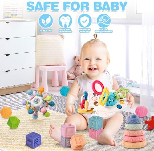 0-3-6-12 Months Baby Toys, 5 in 1 Montessori Toy For Babies Gift for Babies - Image 2
