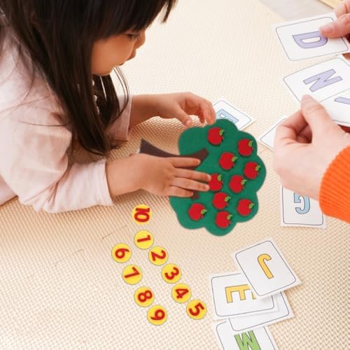 NUOBESTY Felt Number Tree for Toddlers Math Counting Game with Num 0-10 Addition and Subtraction Games Number Recognition Activities Early Educational Toy for Preschool Classroom Homeschool - Image 7