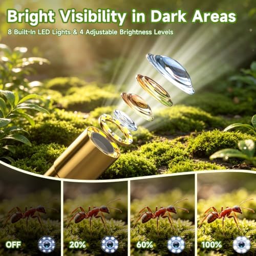 MINIBEAR Borescope Camera with Light for Kids, STEM Science Educational Outdoor Toy for 3-9 Year Old Boys & Girls, Snake Scope Camera for Camping, Nature Exploration & Birthday Gift, Green - Image 7