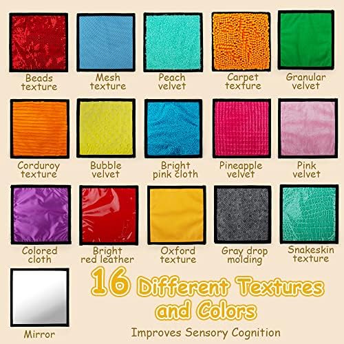 16 Set Sensory Mini Mats Assorted Textured Sensory Floor Tiles Sensory Wall - Image 2