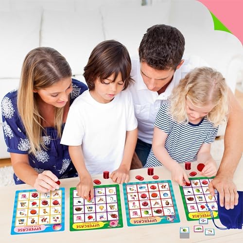 SpriteGru Alphabet Bingo Game, Uppercase/Lowercase/First Words Bingo Educational ABC Letter Learning Board Game for Kindergarten and Preschool Kids Aged 4+, Perfect for Classroom & At Home - Image 7