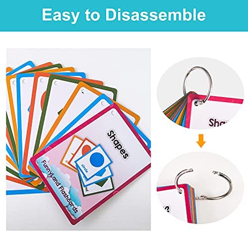Lilias Shapes Flash Cards, Toddler Learning Toys, Preschool Learning Toys, Homeschool Supplies, Learning Supplies for Kindergarten, 4.3 X 3.14 Inch, 13 Cards in Set - Image 4