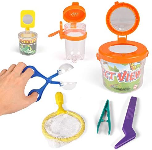 7-Piece Bug Catcher Kit for Kids, Outdoor Nature Explorer Toys Play Set by LibertyBrandsUS