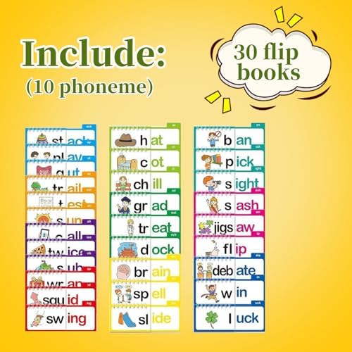 30 Read Word Families, Sight Words, ABC Phonics Flash Cards,Reading Learning Set, Educational Games for Kindergarten - Image 6