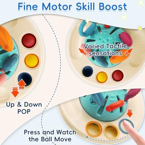 Montessori Pull String Sensory UFO Toy for Children 18 Months+ - Image 2