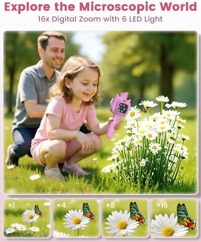 Outdoor Portable Kids Microscope: Handheld Microscope Auto Focus - Image 7