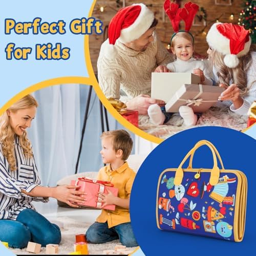 Montessori Busy Book 3-5, 12-in-1 Sensory & Fine Motor, Travel Gift - Image 7
