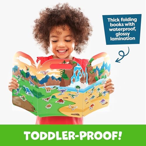 Reusable Sticker Books for Toddlers 1-3, Stickers for Toddlers 2-4 Years - Stickers for Kids Airplane Toys for Toddler 1-3, Toddler Travel Toys - Reusable Sticker Book Birthday Gifts for Boys Girls - Image 6