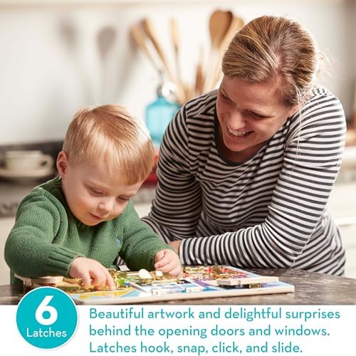 Melissa & Doug Latches Wooden Activity Board - Image 2