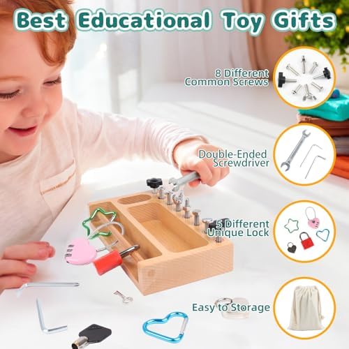 Occupational Therapy Tools Montessori Screwdriver Board Set - Image 2