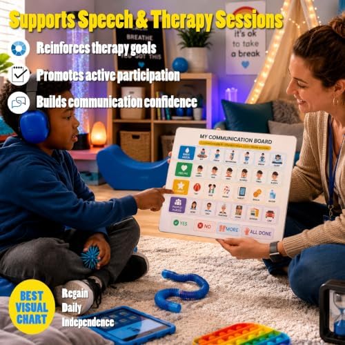 Visual Support Bundle for Kids – Step-by-Step Laminated Charts for Emotional Regulation, Communication, Social Emotional Learning, Autism, ADHD, Home & Classroom, 9 x 12 Inch - Image 7