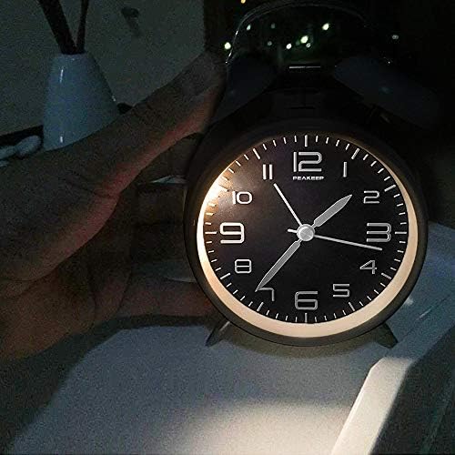 Peakeep 4 Inches Twin Bell Loud Alarm Clock for Heavy Sleepers - Image 6