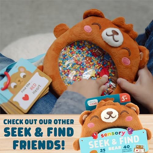 Chuckle & Roar Seek & Find Polar Bear Plush, Toddler Travel Toys, Ages 3+ - Image 7