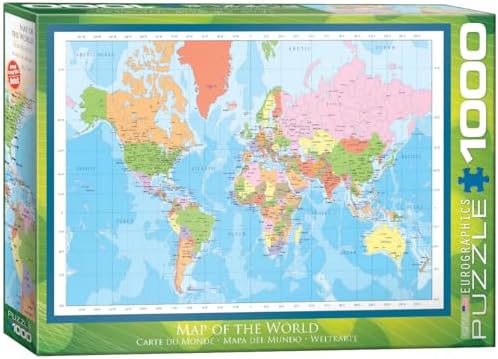 EuroGraphics Modern Map of The World Puzzle (1000-Piece) by EuroGraphics