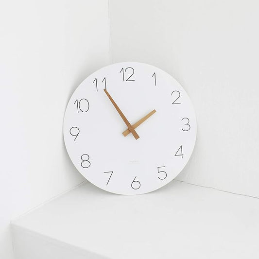 mooas Flatwood Wall Clock, 12" Analog Wall Clock, Silent Non-Ticking - Image 2