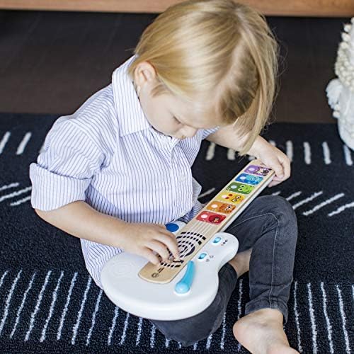 Baby Einstein Strum Along Songs Magic Touch Wooden Toy Guitar with Whammy Bar, Montessori Musical Learning Toy with Lights, 12mo+ - Image 2