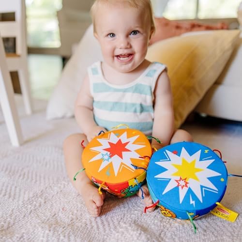 Melissa & Doug K's Kids Bongo Drums Soft Musical Instrument, Multicolor, 1 EA - Image 2