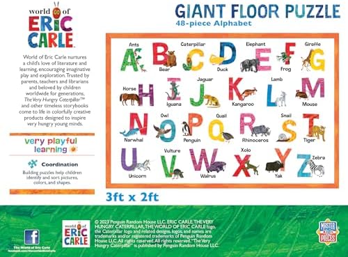 MasterPieces World of Eric Carle - Alphabet 48 Piece Floor Puzzle - Image 5