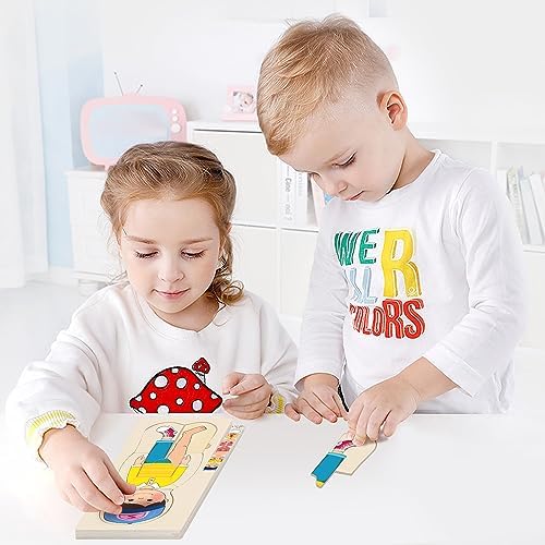 Wooden My Body Puzzle for Kids, Boys - Image 6