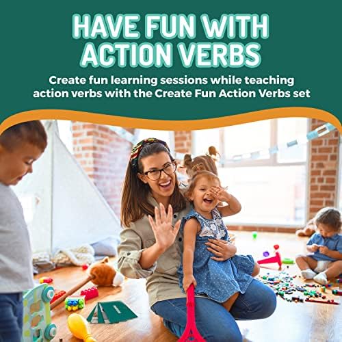 CreateFun 200 Action Verbs Flash Cards - Kids, Speech Therapy, ESL, Autism - Image 7