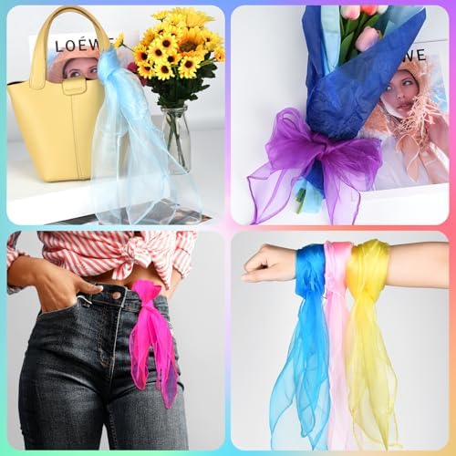 NEBURORA Juggling Scarves Square Colorful Play Scarve for Dance Magic Tricks Performance Props Scarf Accessories - Image 6