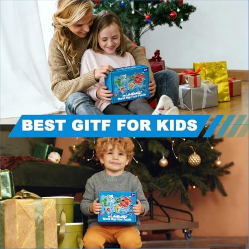 48 Pcs World Map Puzzle for Kids, Floor Puzzles for Kids Ages 4-8 - Image 7