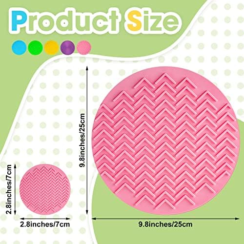 Lenwen 10 Pcs Sensory Mat Discs Sensory Stepping Circles Pads Textured Tactile Toys Stimulation for Calming Play and Early Learning Kids Matching Game Disorder Children ADHD(Candy Color) - Image 2