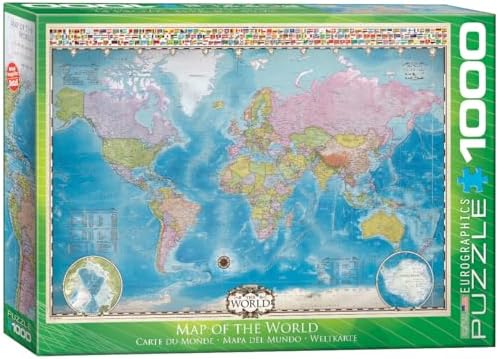 EuroGraphics Map of The World Puzzle (1000-Piece) by EuroGraphics