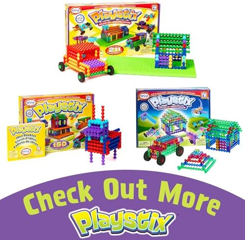 POPULAR PLAYTHINGS Playstix Play Base, Construction Toy Set - Image 7