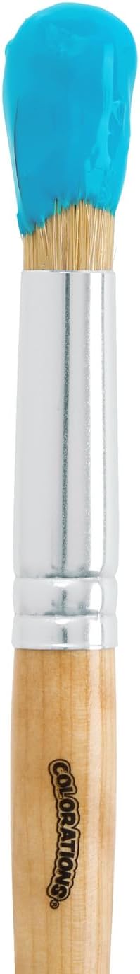 Colorations Paraben-Free Washable Tempera Paint for Kids - 8 Ounce Bottles, Set of 6 Colors, Non-Toxic and Made in the USA