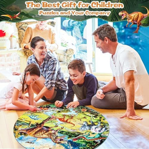 DIGOBAY 70PCS Glow in The Dark Dinosaur Floor Puzzles for Kids Ages 4-8 - Image 7
