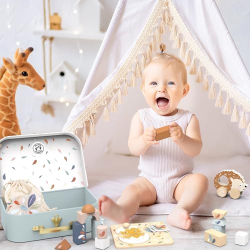 SPEEDY MONKEY Montessori My First Toy Box | Wooden Nursery Play Set Playset - Image 2