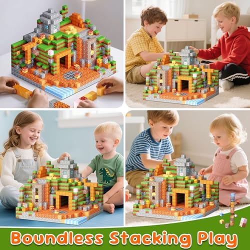 200PCS Magnetic Building Blocks, STEM Sensory Construction Set for Ages 3+ - Image 7