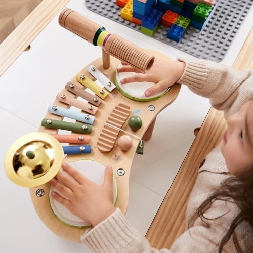 Asweets 7 in 1 Kids Drum Set for Toddlers - Image 2