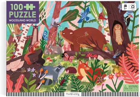 Mudpuppy - Woodland World 100 Piece Jigsaw Puzzle for Kids - Image 5