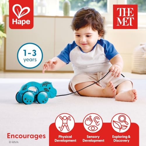 Hape x The Met Walk with William – Art-Inspired Pull Toy with Spinning Belly for Ages 1-3Y - Image 2
