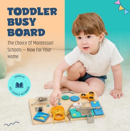 Jumble Dream Montessori Busy Board, Sensory Toddler Toy 3+, Tropical Twist - Image 2