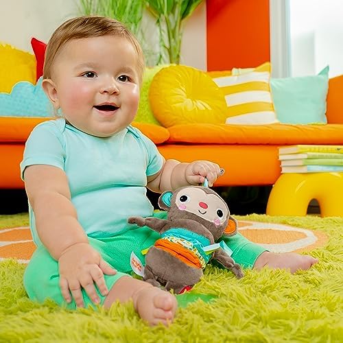 Bright Starts Pull, Play & Boogie Musical Activity Toy for Stroller - Monkey - Unisex, Newborn + - Image 2
