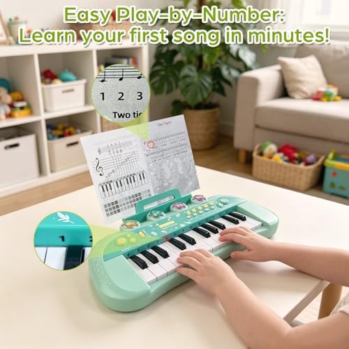 Sealive Toddler Piano Keyboard Toy for Kids Ages 1-3, 24-Key Baby Piano - Image 2