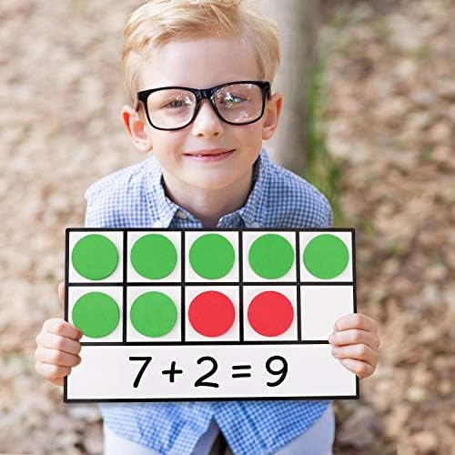 Torlam Magnetic Ten-Frame Set - Math Manipulative for Elementary - 5 Ten Frames & 55 Magnetic Counters for Kids, Kindergarten Math Games (Upgraded Version for Hand-held & 2 Black Pens) - Image 7