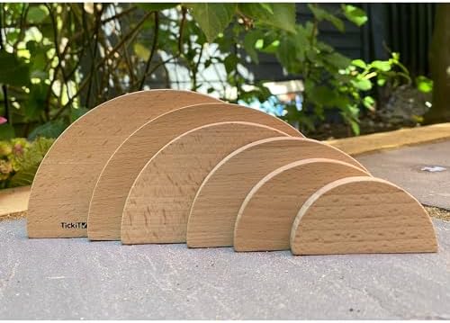 TickiT Natural Architect Panels - Arches - Set of 6 - Stacking Blocks for Ages 1+ - Open-Ended Toys - Image 4