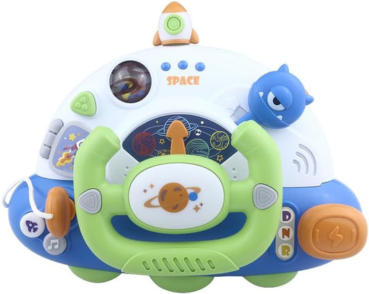 Caterbee Toddler Steering Wheel Montessori Toy, Educational Gift for Baby Toys 18 Months+ - Image 2