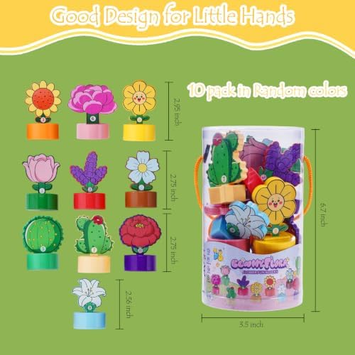 GKDOMS Montessori Shapes & Colors Sorting Flower Garden Toys Matching Game - Image 6
