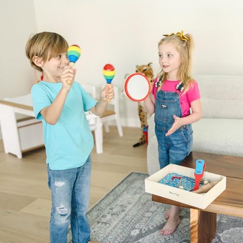 Melissa & Doug Band-in-a-Box Clap! Clang! Tap! - 10-Piece Musical Instrument Set - Image 2