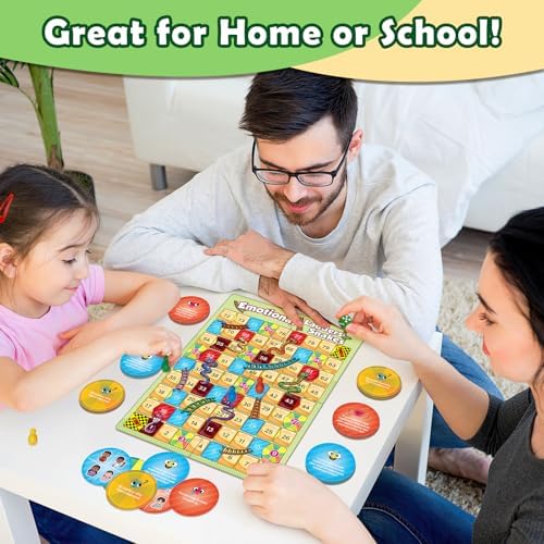 Broytain Emotional Board Games for Kids,Ladders and Snakes Board Game,Learning Resources,Social Skills Emotional Regulation Toys for Toddlers,Classroom Travel Indoor Outdoor Family Games - Image 7
