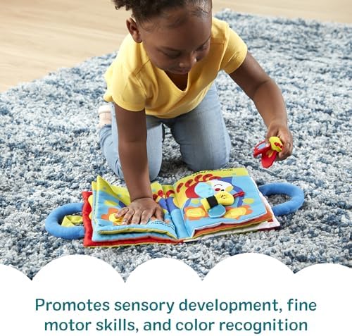 Melissa & Doug K’s Kids My First Activity Book 8-Page Soft Book for Babies and Toddlers Early Learning Developmental Plush Soft Activity for Babies and Toddlers - Image 2