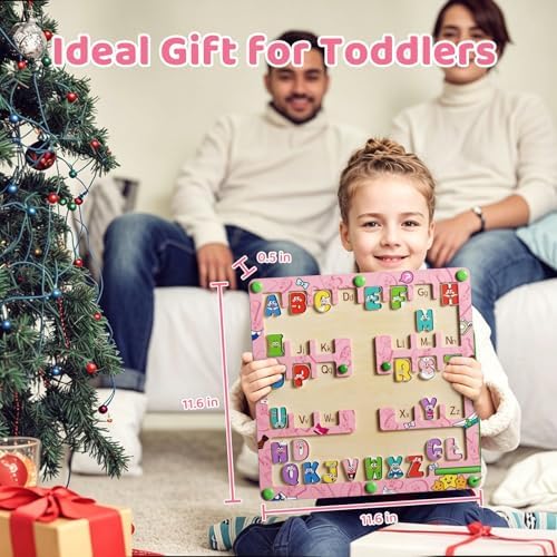 Magnetic Alphabet Maze, Montessori Toys,Magnetic Letter Maze Puzzles,Wooden Toddler Toys for Ages 3-5,Travel Toys for Boys Girls,Toddlers Kids Ideal Gift - Image 6