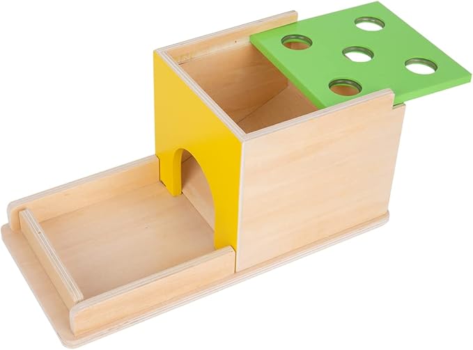 Montessori Toddler Play Kit Montessori Box Toys for 1 Year Old 2 Years Baby Learning Toys Gift Carrot Harvest Game, Matchstick Color Drop Game and Coin Box (5-for-1) - Image 9