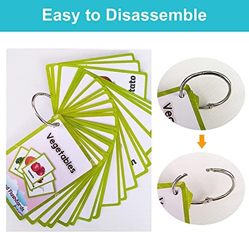 Lilias Vegetable Flash Cards, Toddler Learning Toys, Preschool Learning Toys, Homeschool Supplies, Learning Supplies for Kindergarten, 4.3 X 3.14 Inch, 20 Cards in Set - Image 4